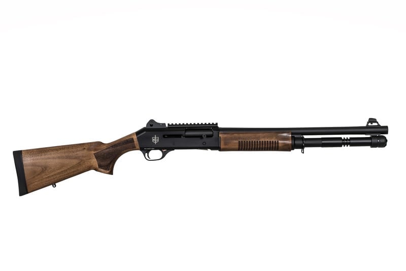 MAC 1014 Semi Auto 12 GA 3 Chamber 18 5 Barrel Turkish Walnut 5rd Military Arms Corporation