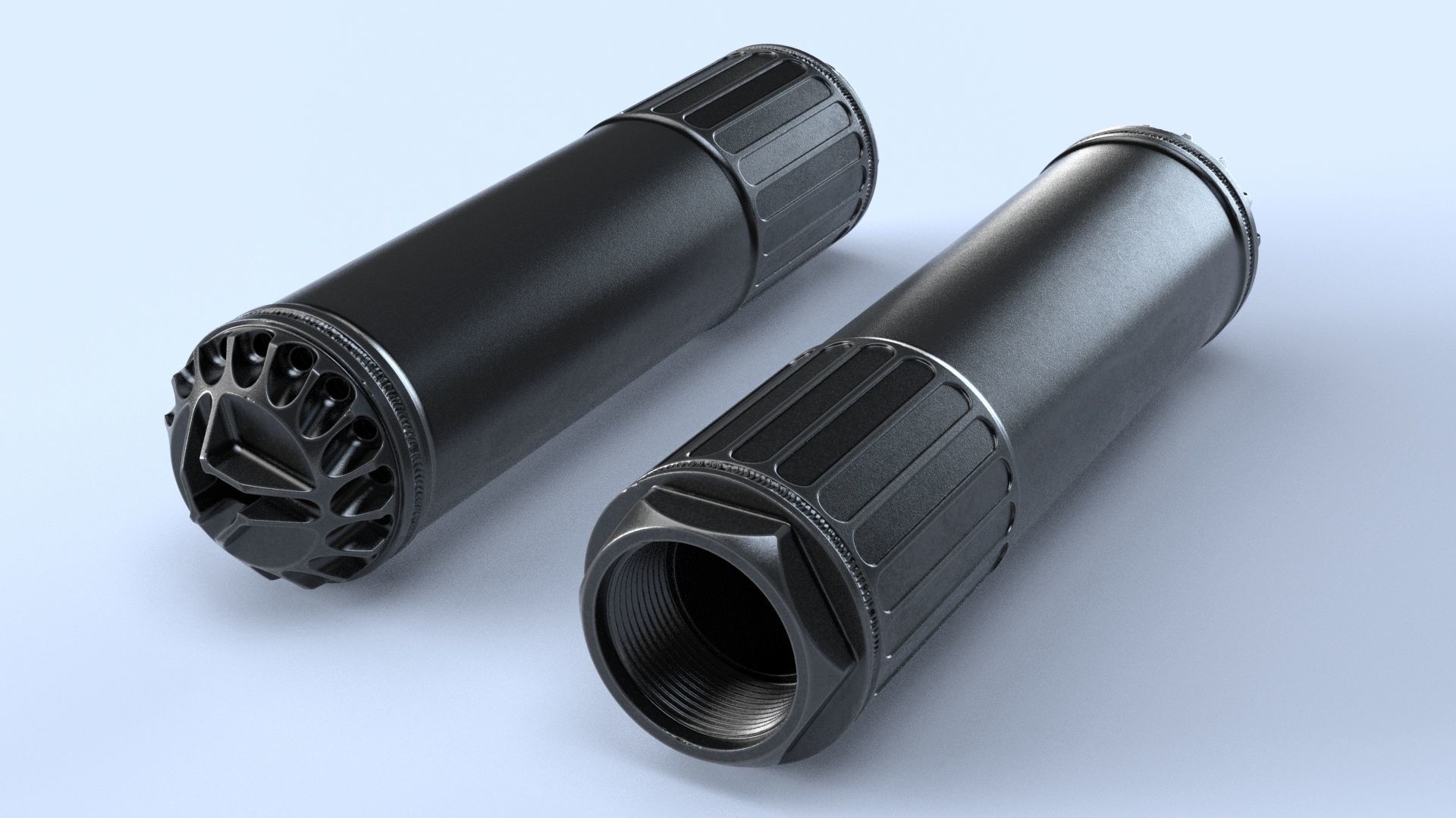 Silencer - suppressor OSS - Highpoly - 5x56 NATO 3D model