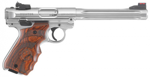 Ruger Mark IV Hunter Fluted Bull Barrel .22 LR Satin Stainless Pistol