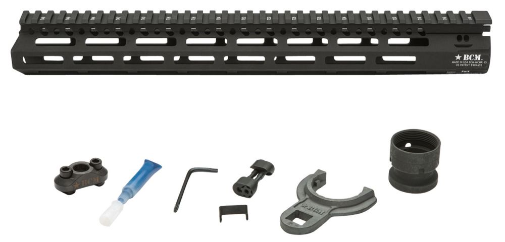 BCM BCMGunfighter MCMR AR-15 Free-Float Handguard Black Hardcoat Anodized Aluminum
