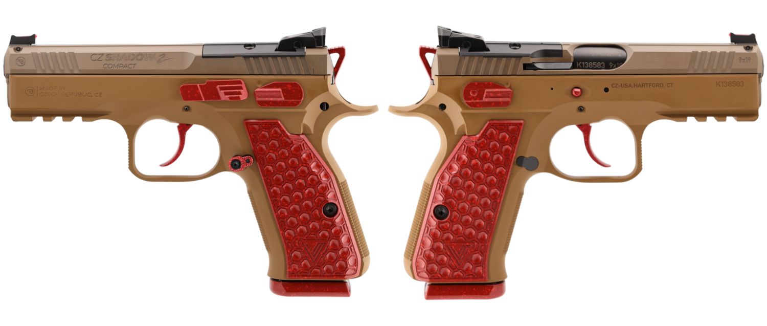 CZ SHADOW II COMPACT STRAWBERRY JAM 9MM PISTOL 4" 2-15RD MAGS