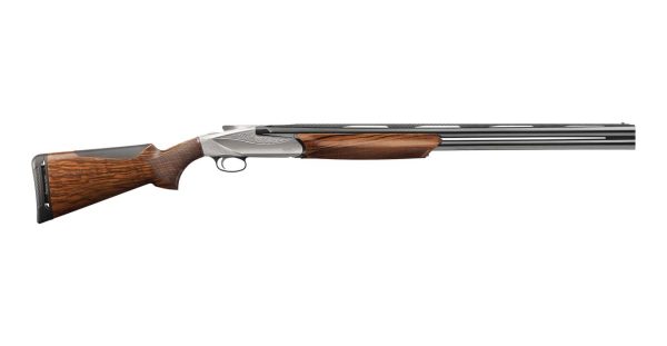 828 U 12 Gauge Shotgun with Satin Walnut Stock and Engraved Nickle Plated Receiver