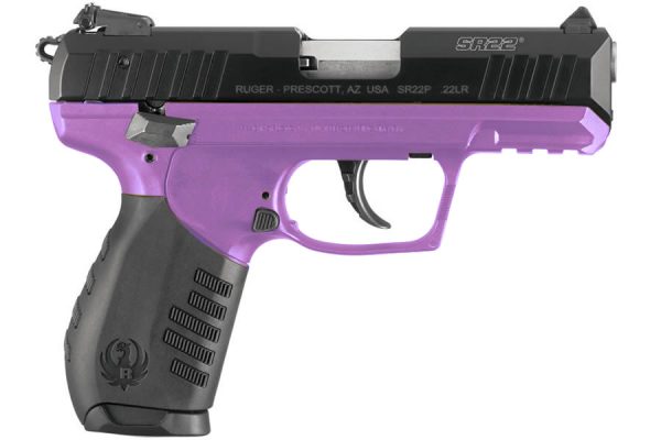 SR22 22LR Rimfire Pistol with Purple Lady Lilac Grip Frame