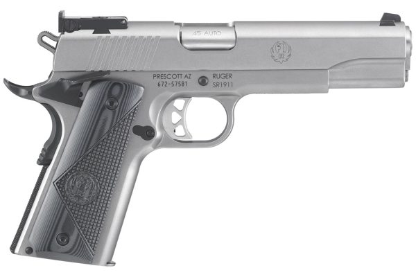 SR1911 45ACP Stainless Target with Bomar-Style Adjustable Sights