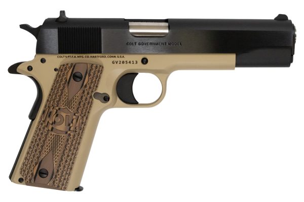 1991 Government Model 45 ACP Centerfire Pistol with McMillan Tan Cerakote Finish