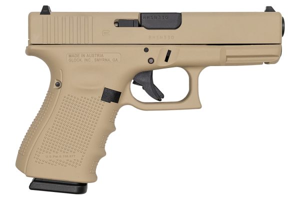 19 Gen4 9mm 15-Round Pistol with Desert Tan Cerakote Finish