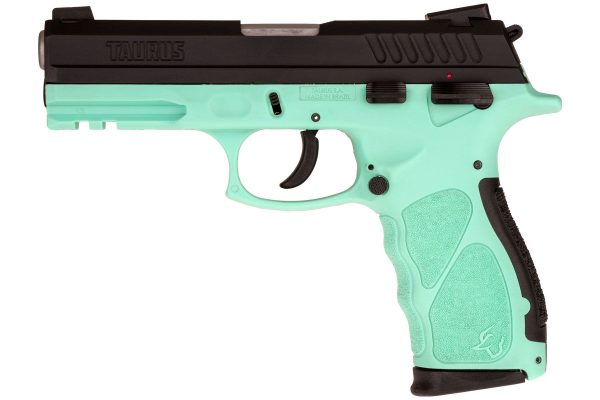 Matte Black /Cyan 9mm Luger Full Size 17 Rds. - Image 2