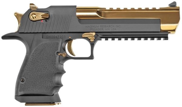 MAGNUM RESEARCH DESERT EAGLE L6 GOLD .50 AE 6" BARREL 7-ROUNDS